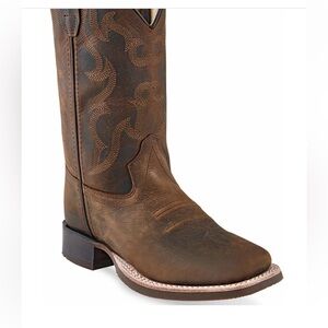 CODY JAMES BOYS' NASH DISTRESSED WESTERN BOOTS BROAD SQUARE TOE size 12